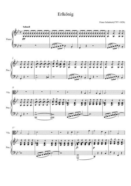 Franz Schubert - Erlkönig (Viola Solo) (arr. André Laitano)