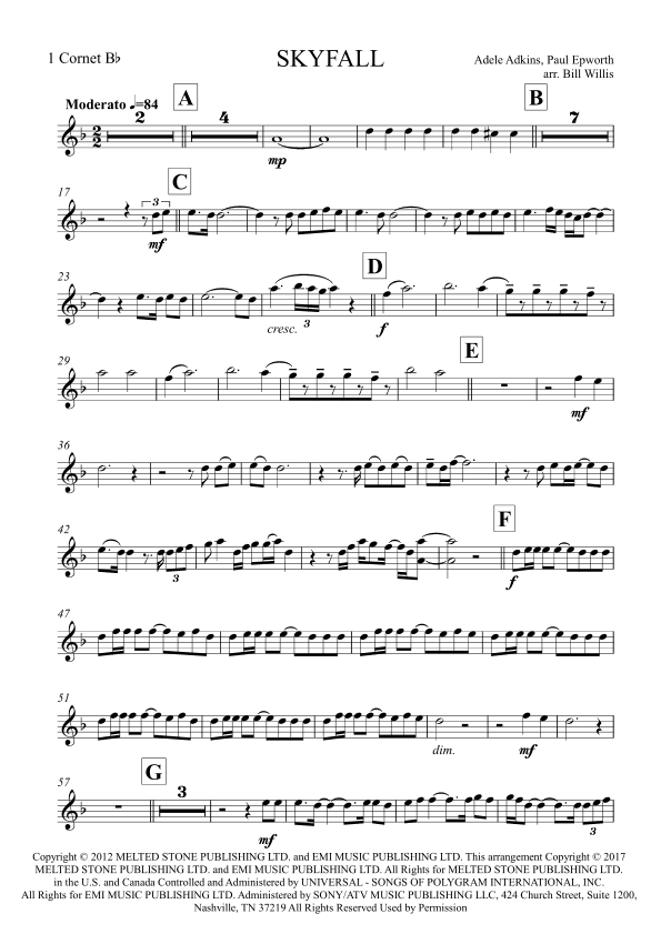 Skyfall (arr. Bill Willis)