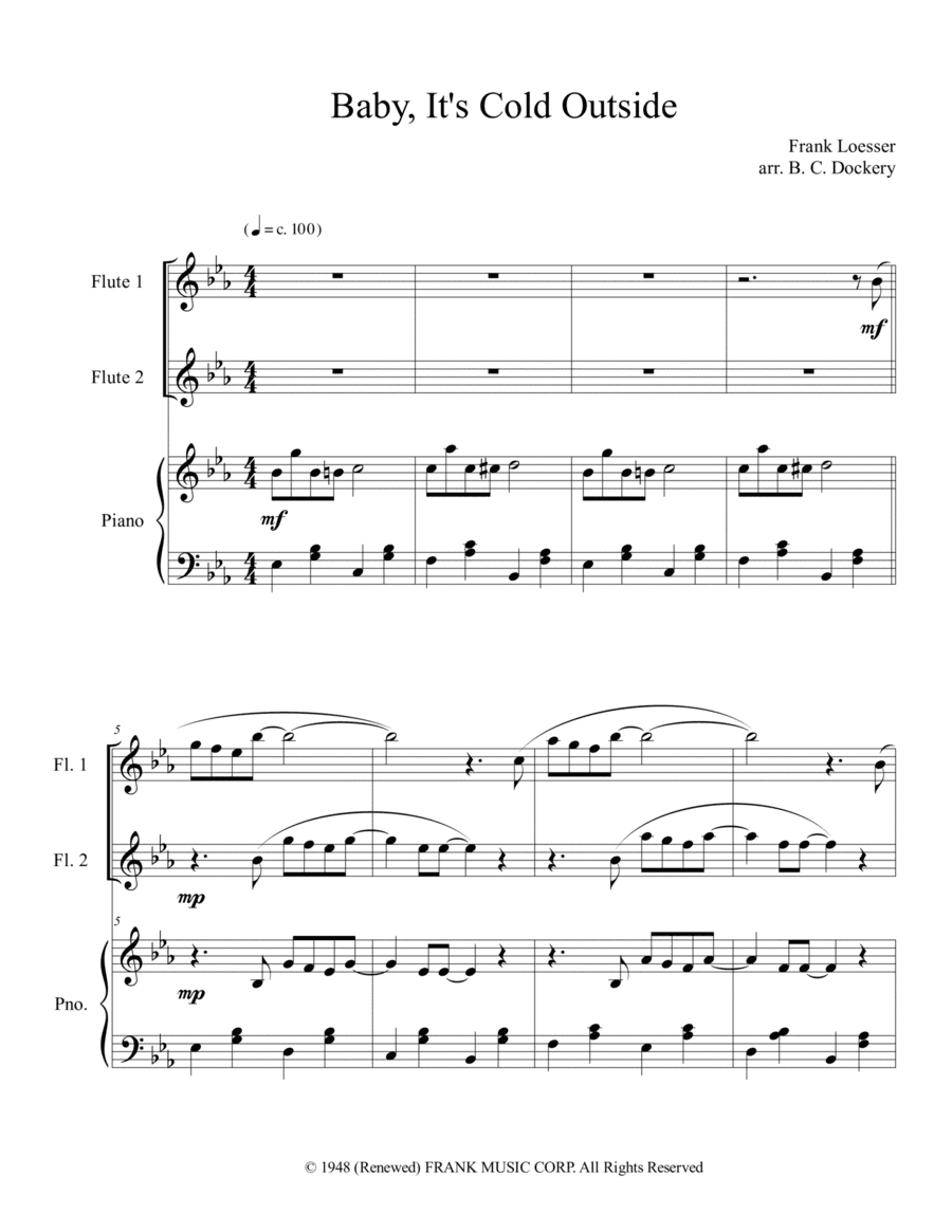 Baby, It's Cold Outside (arr. B. C. Dockery)