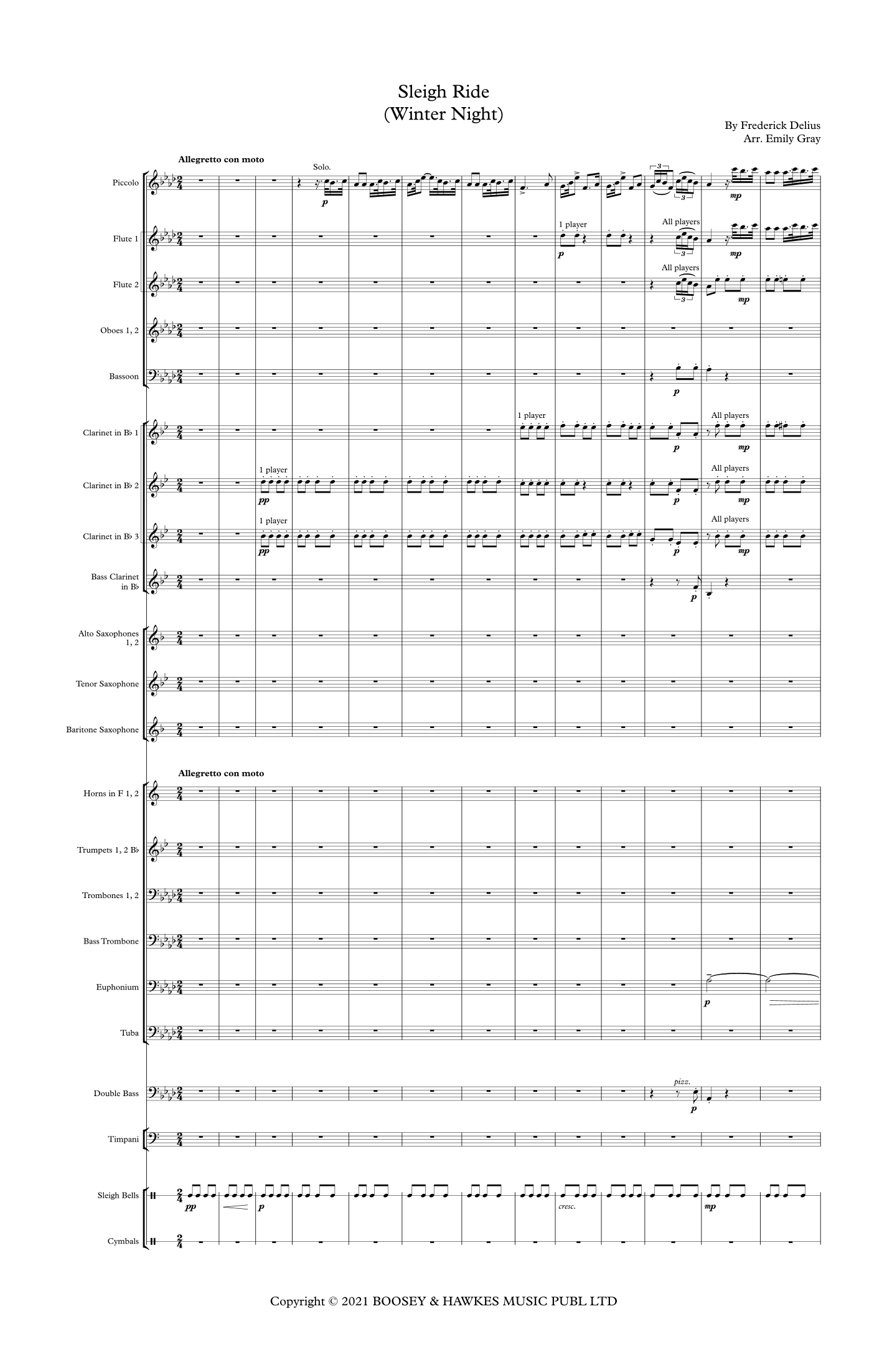 Sleigh Ride (arr. Emily Gray)