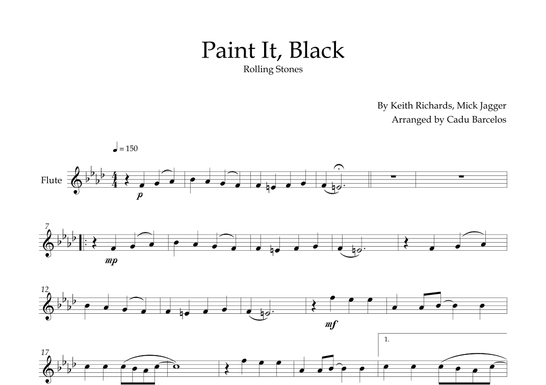 Paint It, Black (arr. Cadu Barcelos)
