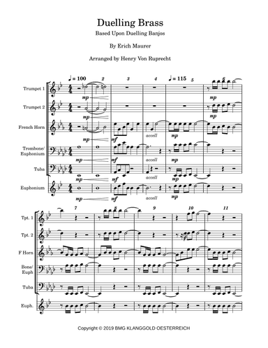 Duelling Banjos (arr. Henry Von Ruprecht)