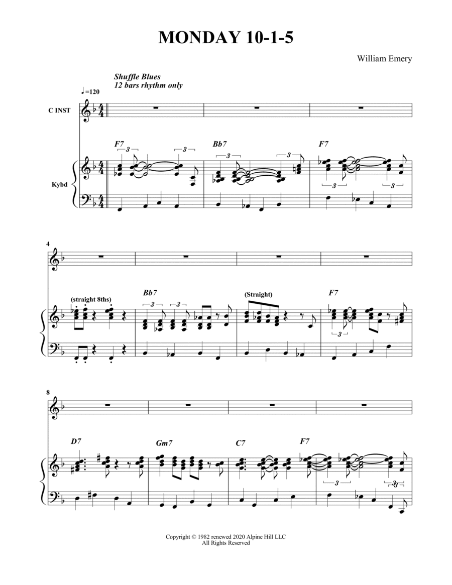 Monday 10-1-5 (Blues)
