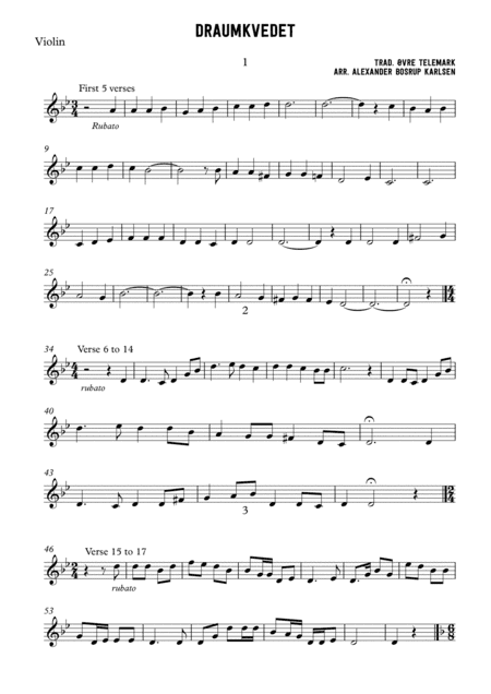 Draumkvedet (arr. Alexander Bosrup Karlsen)