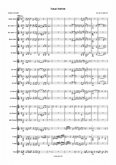 Weber's Jubilee Overture arranged for brass band. (arr. Mike Eades)