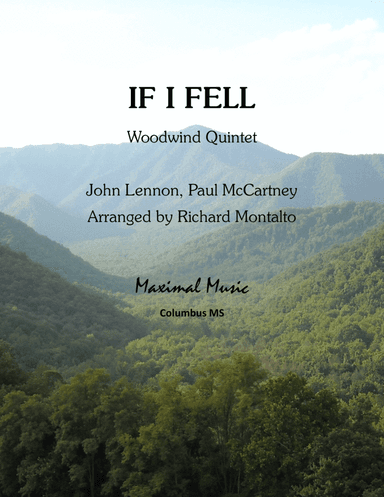 If I Fell (arr. Richard Montalto)