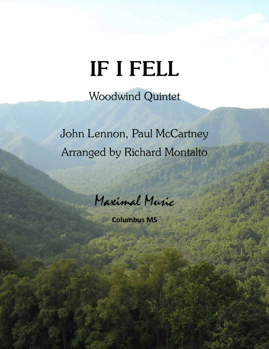 If I Fell (arr. Richard Montalto)