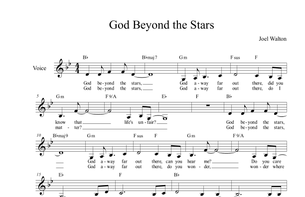God Beyond the Stars (Bb major)