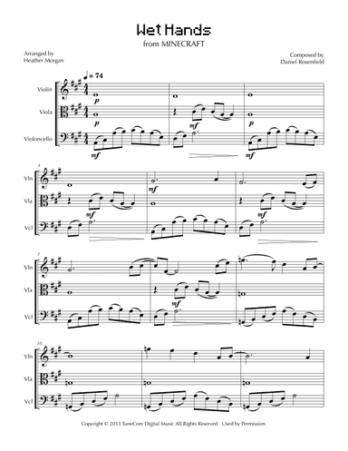 Wet Hands (arr. Heather Morgan)