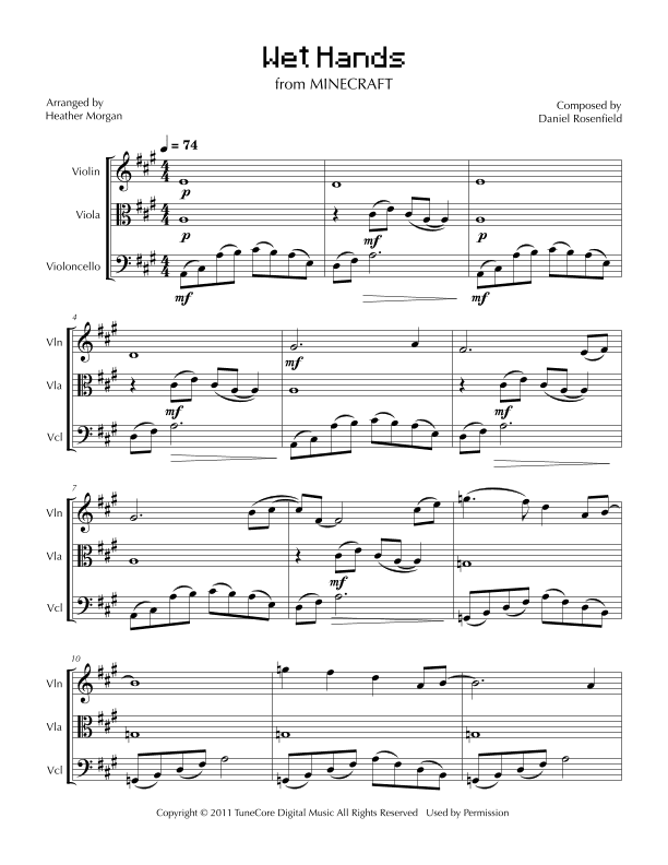 Wet Hands (arr. Heather Morgan)