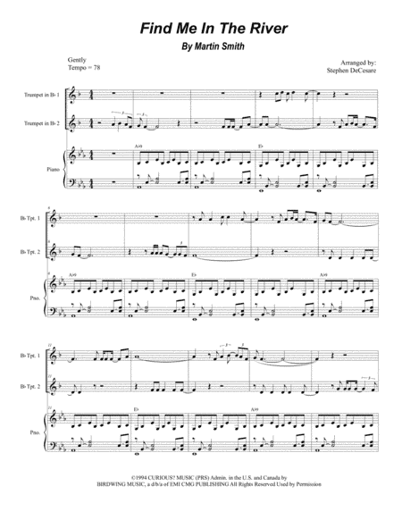 Find Me In The River (arr. Stephen DeCesare)