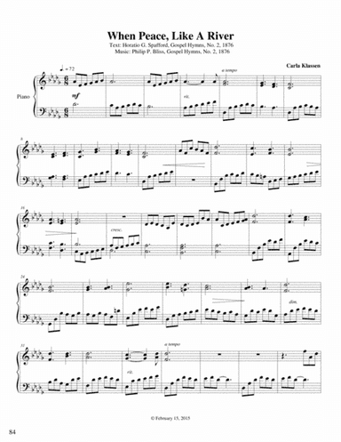 When Peace, Like A River (It is Well) (arr. Carla Klassen)