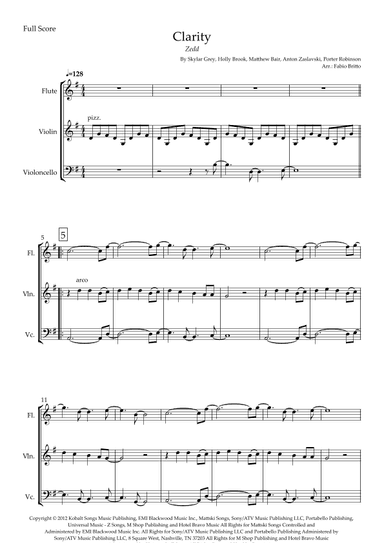 Clarity (arr. Fabio Britto)