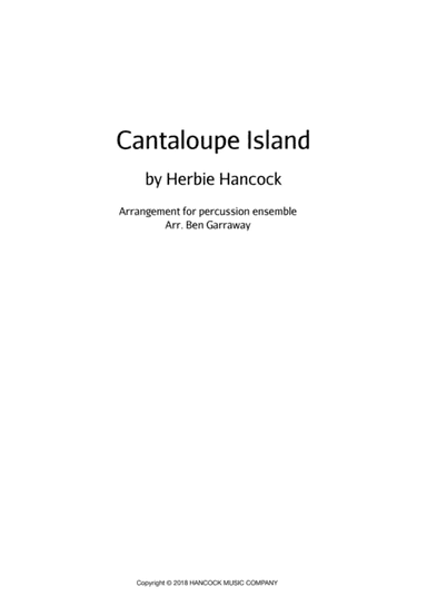Cantaloupe Island (arr. Ben Garraway)