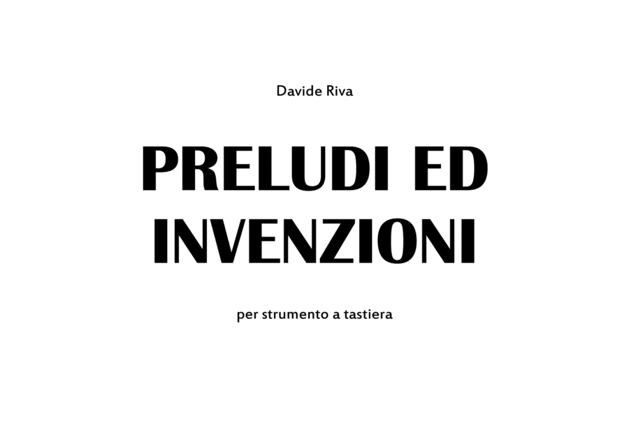 Preludi ed invenzioni