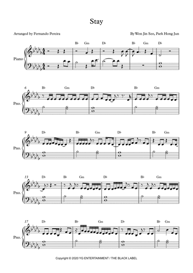 Stay (arr. Fernando Pereira)