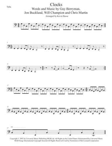 Clocks (arr. Kevin Busse)