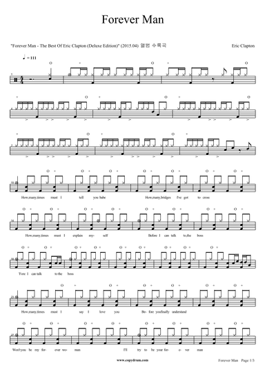 Forever Man (arr. COPYDRUM)