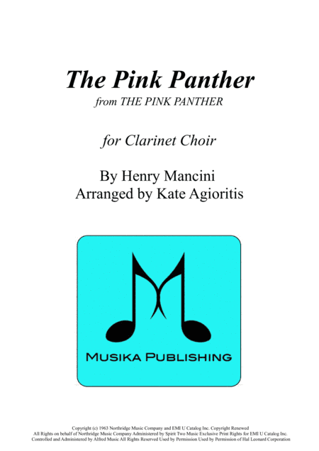 The Pink Panther from THE PINK PANTHER (arr. Kate Agioritis)