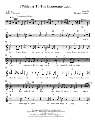 I Whisper To The Lonesome Cacti