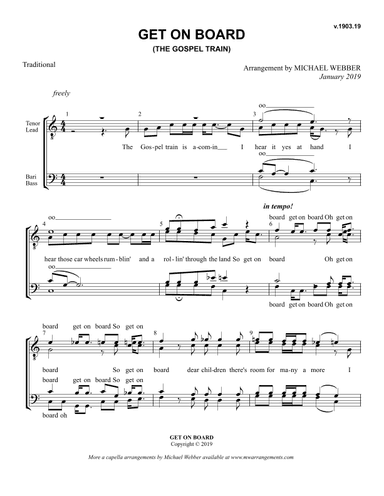 Get On Board (The Gospel Train) (arr. Michael Webber)