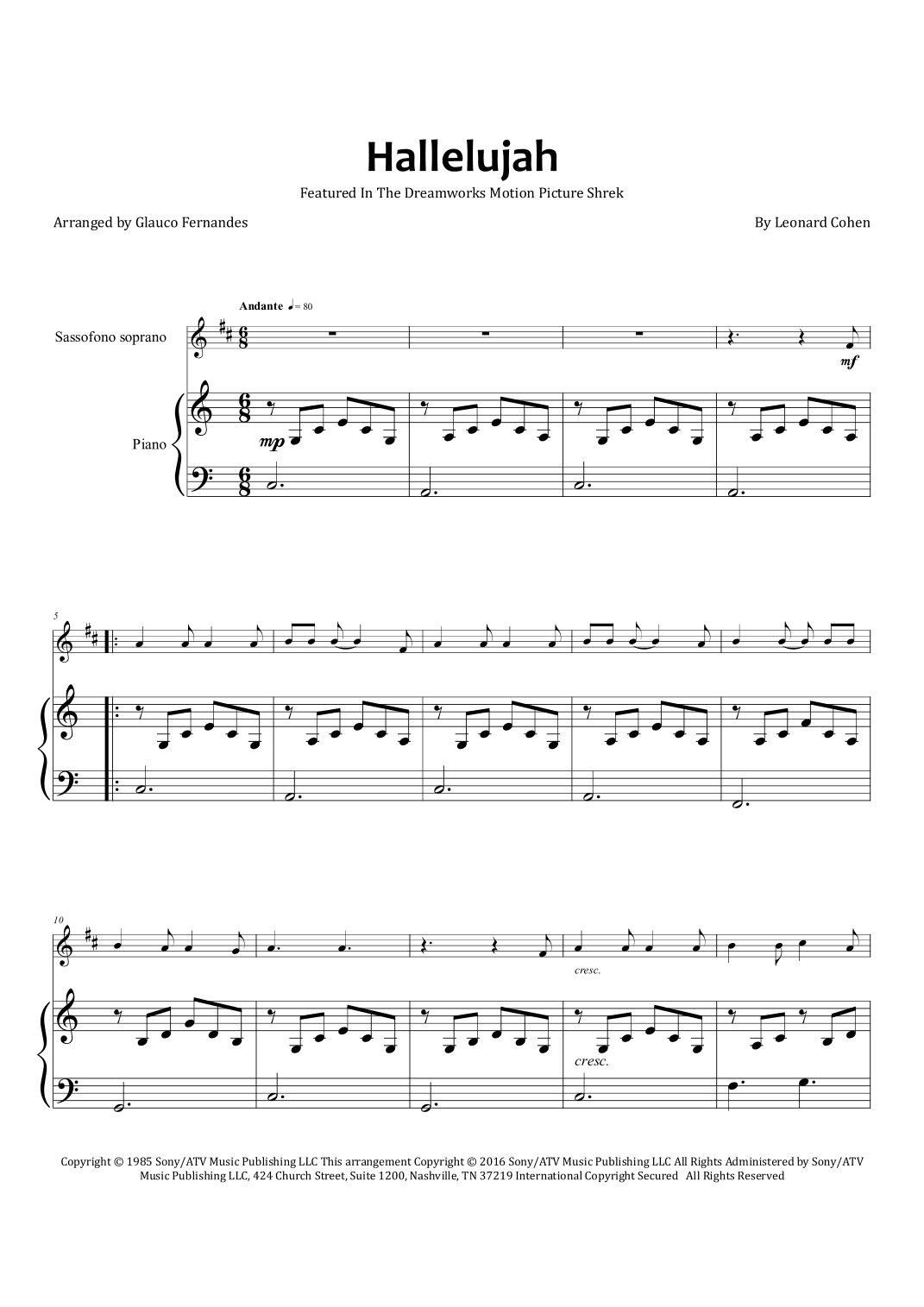 Hallelujah (arr. Glauco Fernandes)