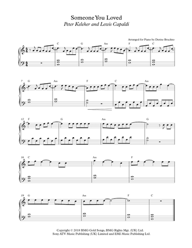 Someone You Loved (arr. Denise Bruckno)