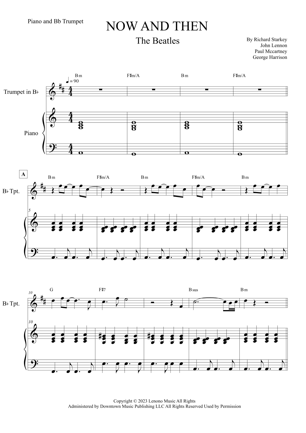 Now And Then (arr. Leo Silva)