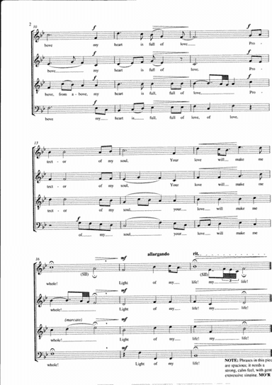 GILE MO CHROÍ LIGHT OF MY LIFE (SATB) verse 2