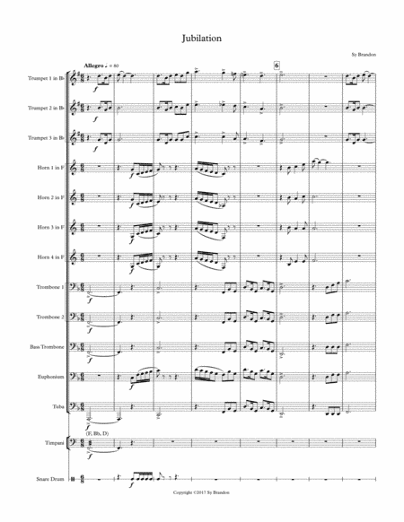 Jubilation for Brass and Percussion