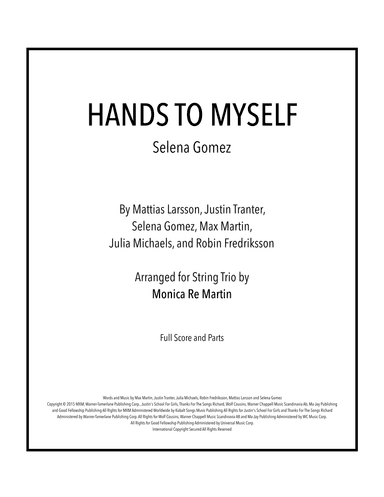 Hands To Myself (arr. Monica Re Martin)