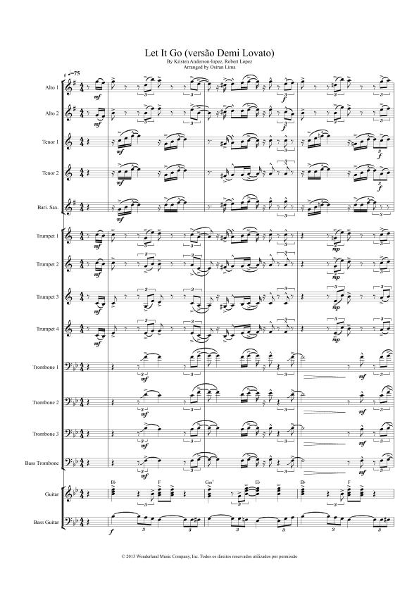 Let It Go (demi Lovato Version) (arr. Osiran Lima)