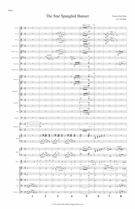 The Star Spangled Banner (Symphony Orchestra) (arr. Jon Burr)