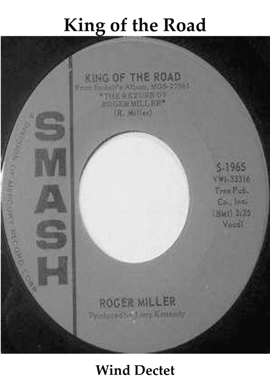 King Of The Road (arr. Keith Terrett)