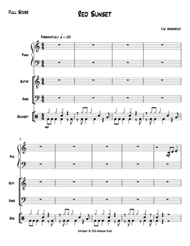 Red Sunset - Score & Parts