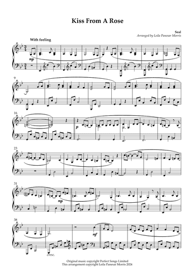 Kiss From A Rose (arr. Inky Celeste)