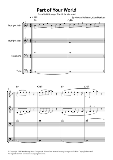 Part Of Your World (reprise) (arr. Jackson Spindler)