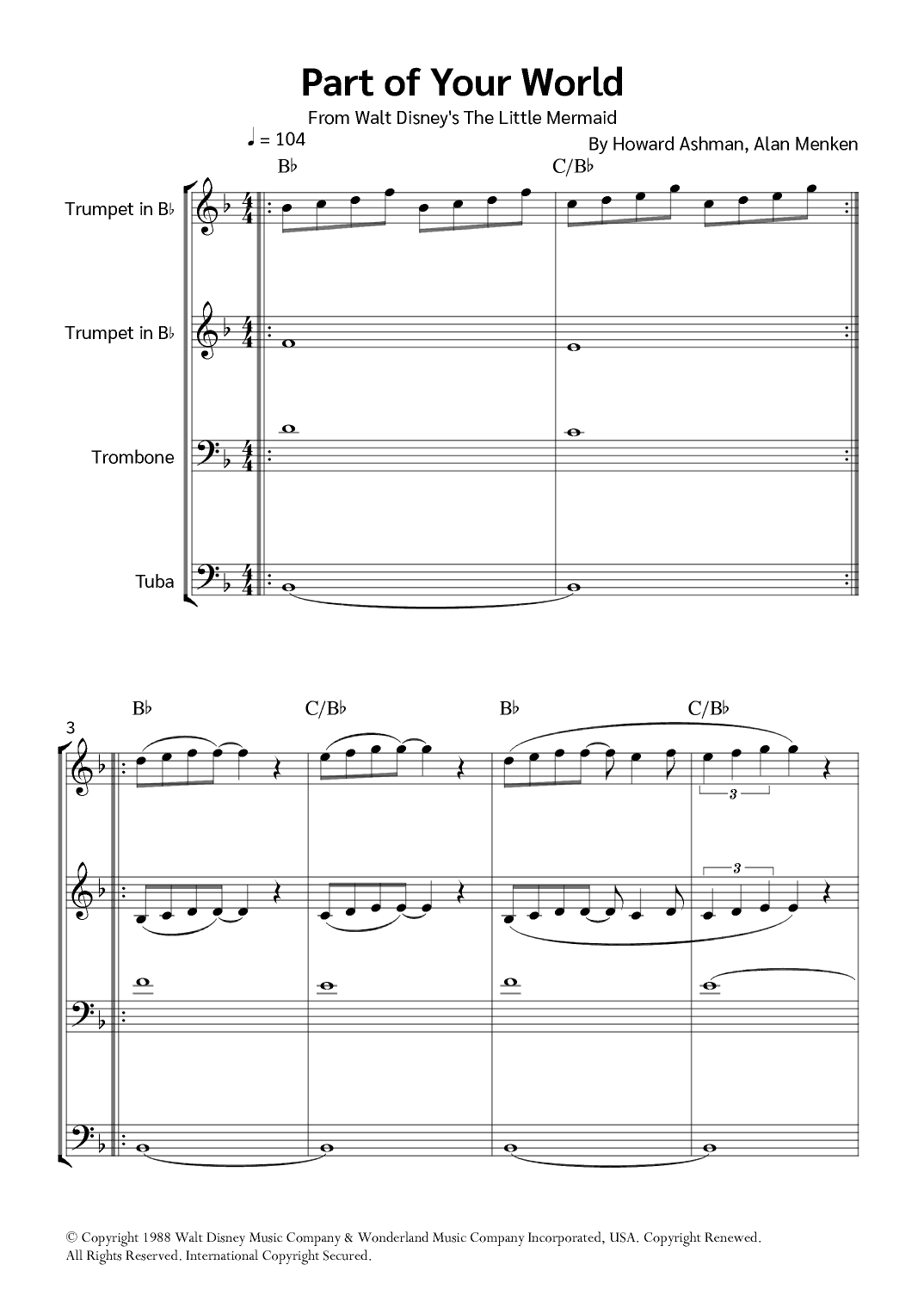 Part Of Your World (reprise) (arr. Jackson Spindler)