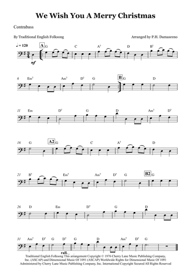 We Wish You A Merry Christmas (arr. P.H. Damasceno)