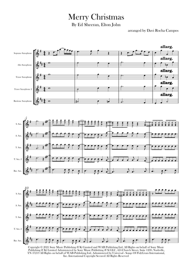 Merry Christmas (arr. Davi Rocha Campos)