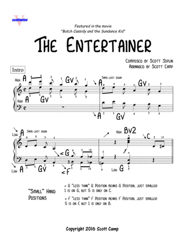 The Entertainer (Early Intermediate Level) (arr. Scott Camp)
