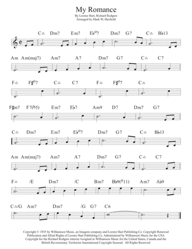 My Romance (arr. Mark W. Huxhold)