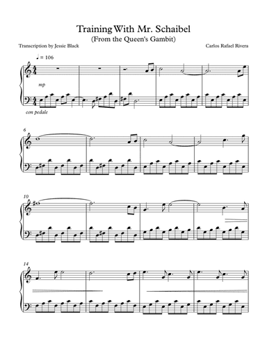 The Queen's Gambit (arr. Jessie Black)