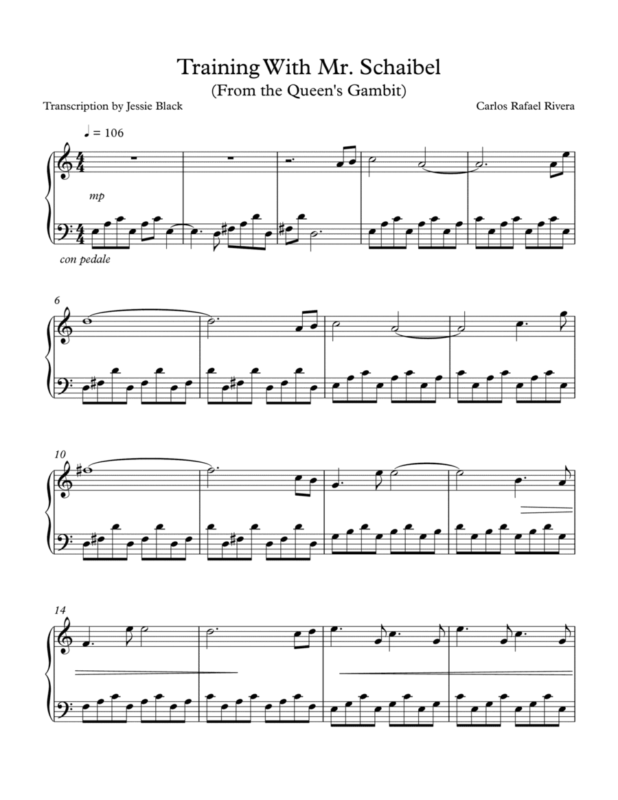 The Queen's Gambit (arr. Jessie Black)