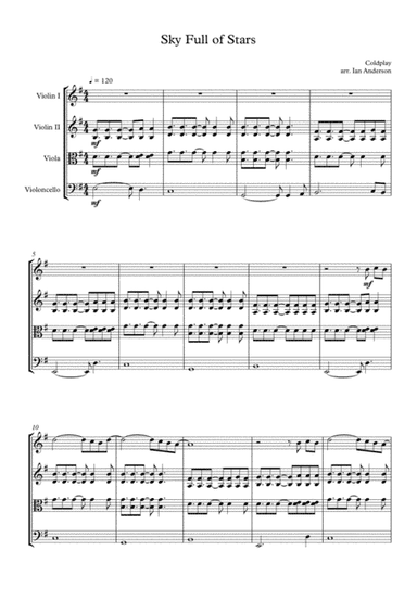 A Sky Full Of Stars (arr. Ian Anderson)