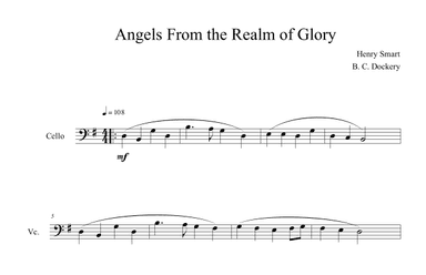 Angels From the Realm of Glory (Cello Solo) (arr. B. C. Dockery)