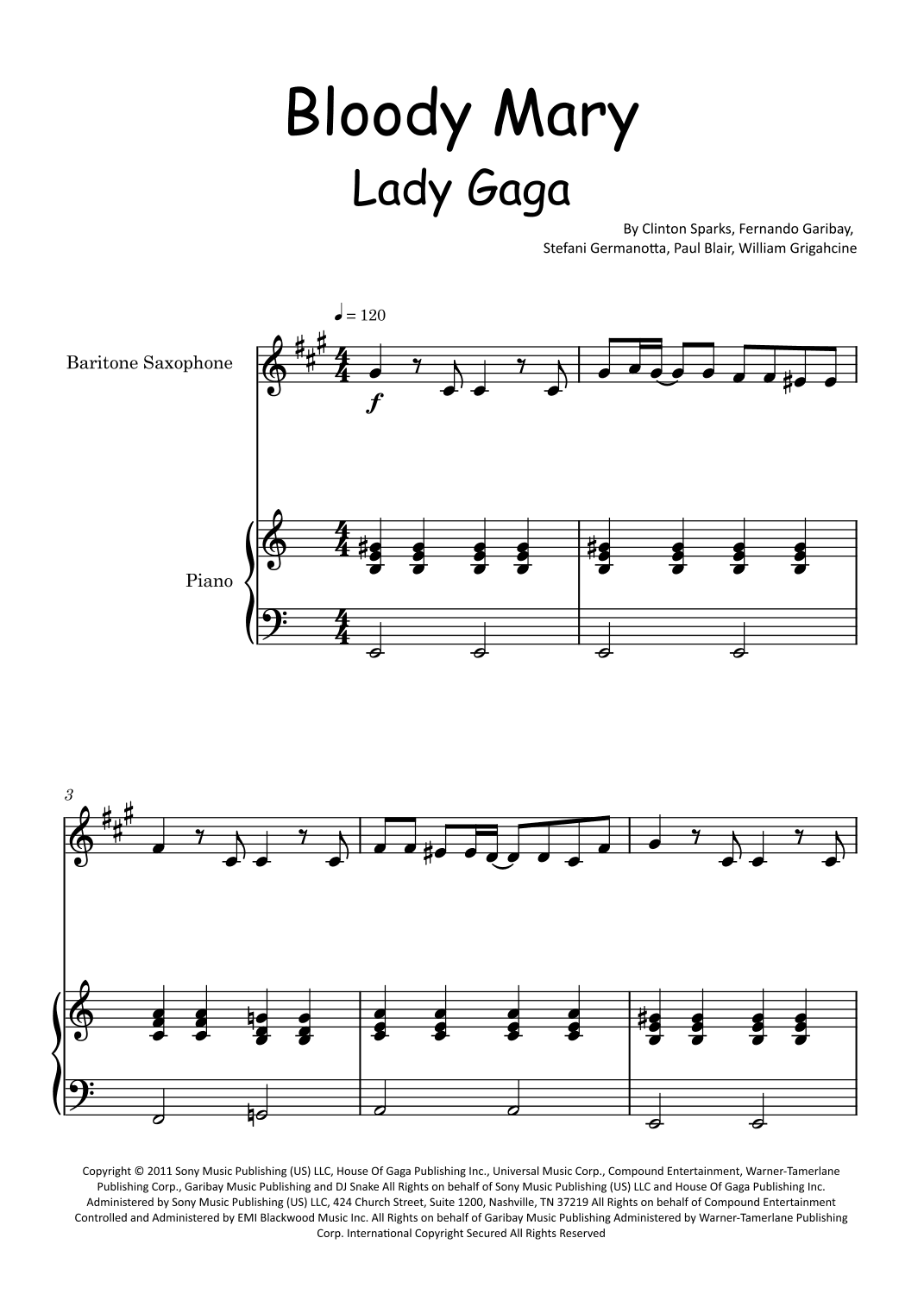 Bloody Mary (arr. Glauco Fernandes)