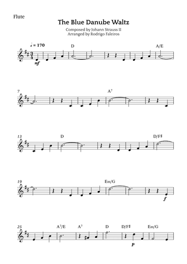 The Blue Danube Waltz (arr. Rodrigo Faleiros)
