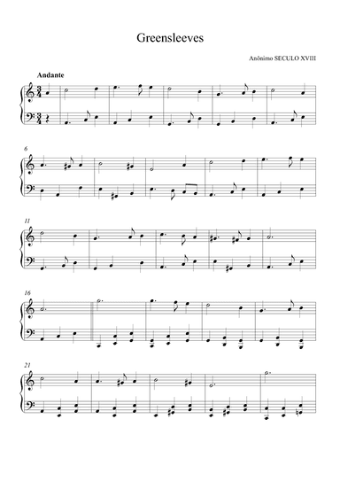 Greensleeves (arr. Alex Nunes Rodrigues)