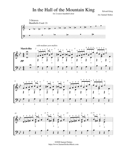 In the Hall of the Mountain King - for 2-octave handbell choir (arr. Samuel Stokes)